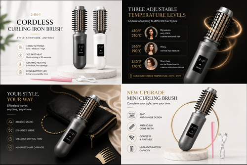 Cordless Curling Brush